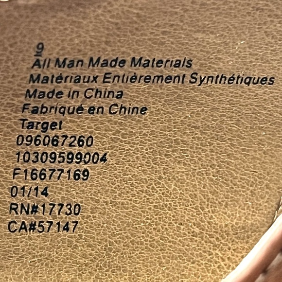 Mossimo Supply Co Brown Wedge Sandals with Buckle Detail Women’s Size 9 - Picture 5 of 12